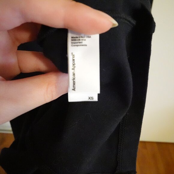 American Apparel Black Mock Neck Long Dress in Size XS. - Picture 4 of 4